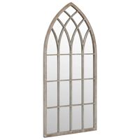 vidaXL Miroir de jardin Sable 70x30 cm Fer pour utilisation extérieure