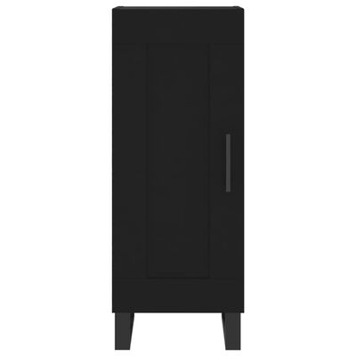 vidaXL Buffet haut Noir 34,5x34x180 cm Bois d'ingénierie