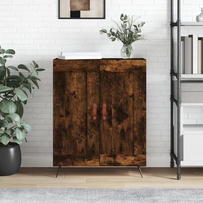 vidaXL Buffet chêne fumé 69,5x34x90 cm bois d'ingénierie