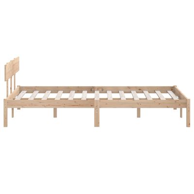 vidaXL Cadre de lit sans matelas bois massif 140x200 cm