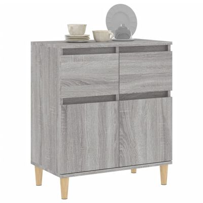 vidaXL Buffet Sonoma gris 60x35x70 cm Bois d'ingénierie