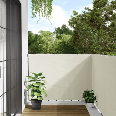 vidaXL Écran d'intimité de balcon blanc 400x120 cm PVC