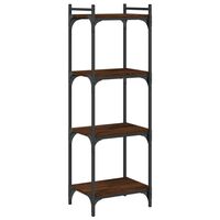 vidaXL Bibliothèque 4 niveaux chêne marron 40x30x120cm bois ingénierie