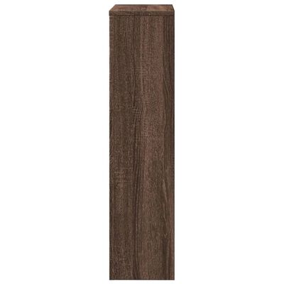 vidaXL Cache-radiateur chêne marron 104x20x82 cm bois d'ingénierie