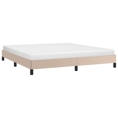 vidaXL Cadre de lit sans matelas cappuccino 180x200 cm similicuir