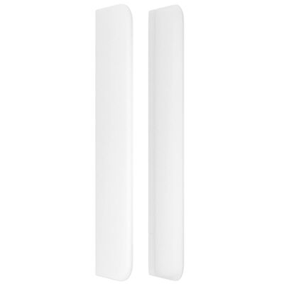 vidaXL Tête de lit avec oreilles Blanc 147x16x118/128 cm Similicuir