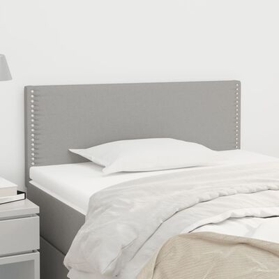 vidaXL Tête de lit Gris clair 90x5x78/88 cm Tissu