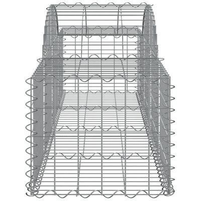 vidaXL Paniers à gabions arqués 12 pcs 200x50x40/60 cm fer galvanisé