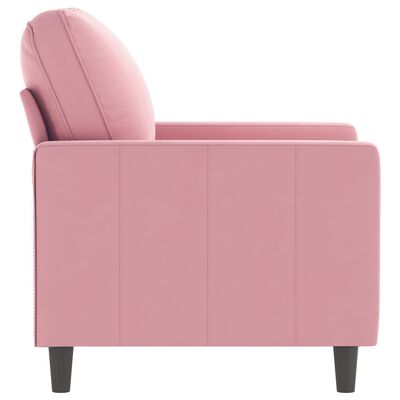 vidaXL Fauteuil Rose 60 cm Velours