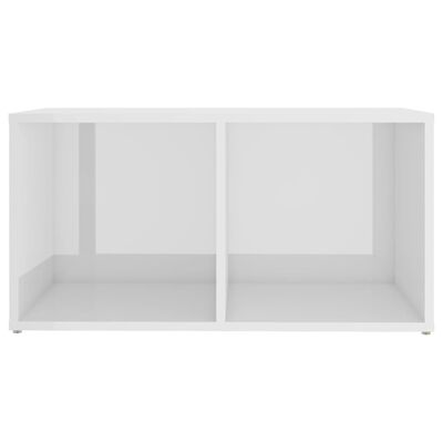 vidaXL Meubles TV 2 pcs Blanc brillant 72x35x36,5 cm Bois d'ingénierie