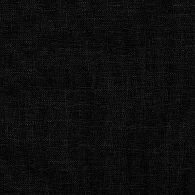 vidaXL Lit de jour avec matelas noir 100x200 cm tissu