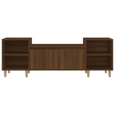 vidaXL Meuble TV Chêne marron 160x35x55 cm Bois d'ingénierie