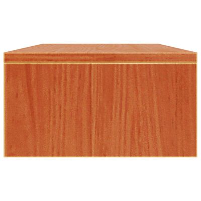 vidaXL Support de moniteur marron miel 50x24x13 cm bois de pin solide