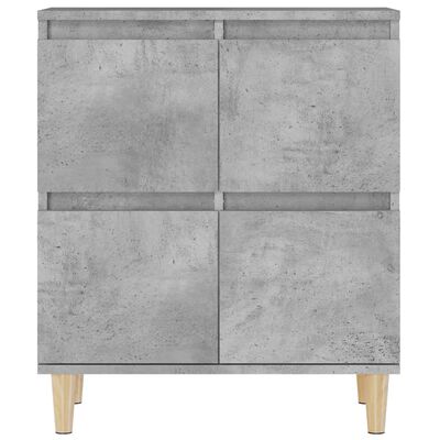 vidaXL Buffets 3 pcs gris béton 60x35x70 cm bois d'ingénierie