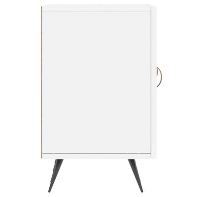 vidaXL Meuble TV blanc 150x30x50 cm bois d'ingénierie