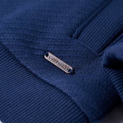 Sweatshirt pour enfants avec fermeture éclair bleu marine 92