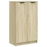 vidaXL Armoire à chaussures Chêne sonoma 59x35x100cm Bois d'ingénierie