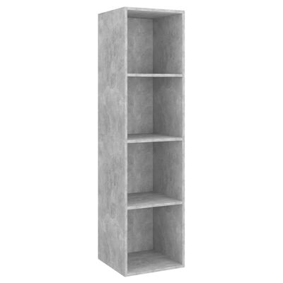 vidaXL Ensemble de meuble TV 2 pcs Gris béton Bois d'ingénierie