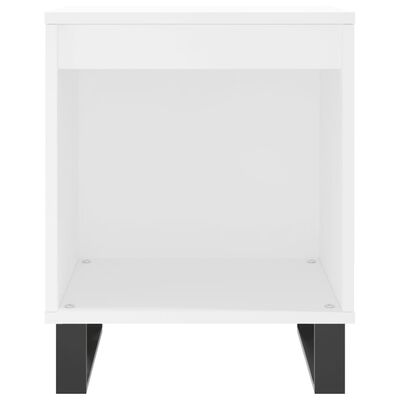 vidaXL Tables de chevet 2 pcs blanc 40x35x50 cm bois d’ingénierie