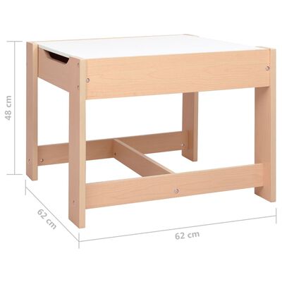 vidaXL Table pour enfants avec 2 chaises MDF