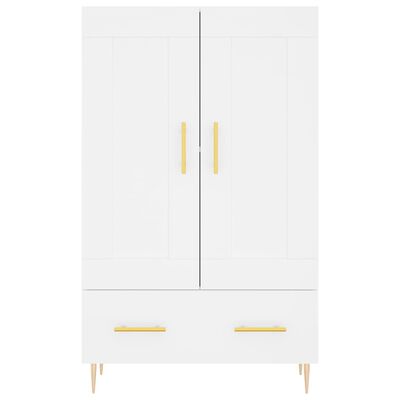 vidaXL Buffet haut blanc 69,5x31x115 cm bois d'ingénierie