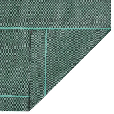 vidaXL Membrane anti-mauvaises herbes vert 2x100 m PP