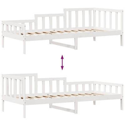 vidaXL Lit de jour avec tiroirs sans matelas 90x190 cm bois massif