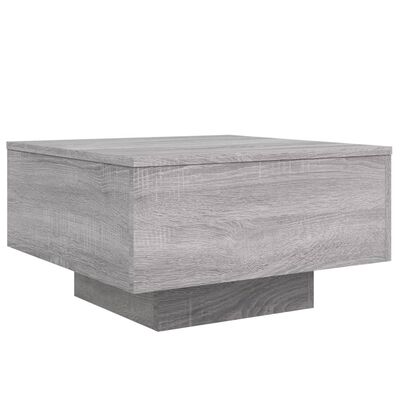 vidaXL Table basse sonoma gris 55x55x31 cm bois d'ingénierie