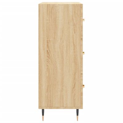 vidaXL Buffet chêne sonoma 69,5x34x90 cm bois d'ingénierie