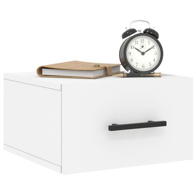 vidaXL Tables de chevet murales 2 pcs blanc 35x35x20 cm