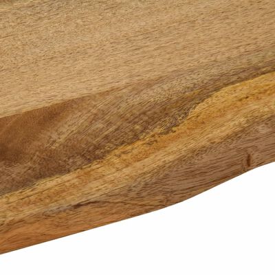 vidaXL Dessus de table 90x80x2,5 cm bord vivant bois massif manguier