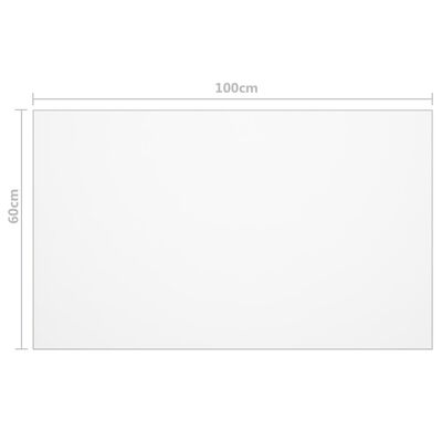 vidaXL Protecteur de table mat 100x60 cm 2 mm PVC