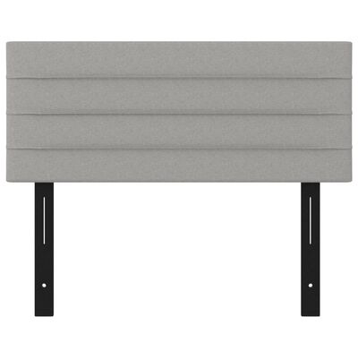 vidaXL Tête de lit gris clair 100x5x78/88 cm tissu