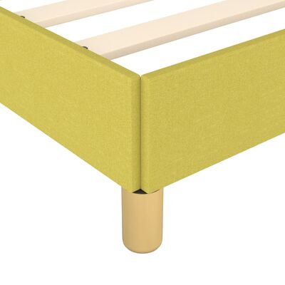 vidaXL Cadre de lit sans matelas vert 90x200 cm tissu