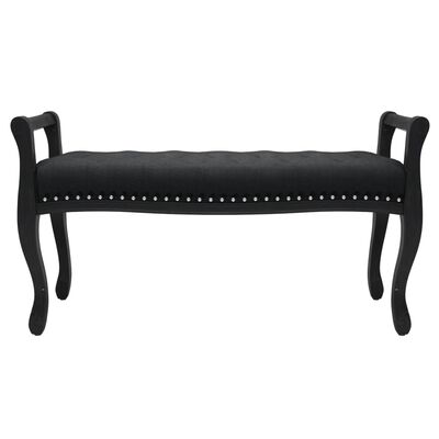 vidaXL Banc Noir 110x45x60 cm Velours