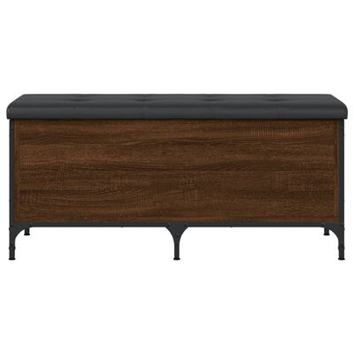 vidaXL Banc de rangement chêne marron 102x42x45 cm bois d'ingénierie