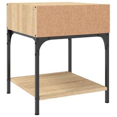 vidaXL Tables de chevet 2 pcs chêne sonoma 40x41x50 cm bois ingénierie