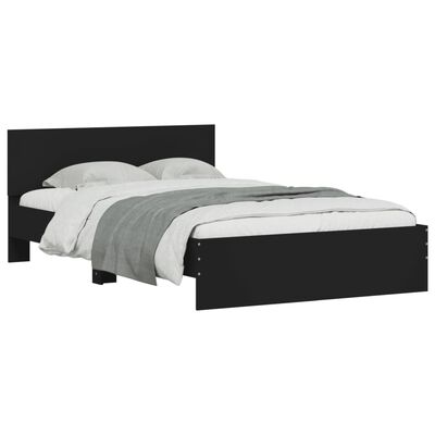 vidaXL Cadre de lit sans matelas noir 120x200 cm