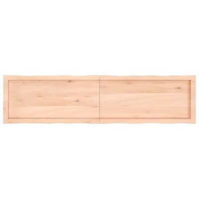 vidaXL Dessus de table bois massif non traité bordure assortie