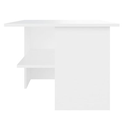 vidaXL Table basse blanc 90x60x46,5 cm bois d'ingénierie