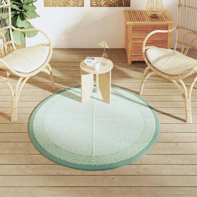 vidaXL Tapis d'extérieur vert Ø120 cm PP