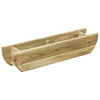 vidaXL Lit surélevé de jardin 80x16x16 cm Bois de pin imprégné