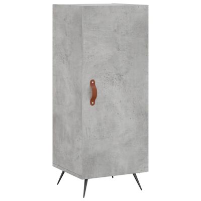 vidaXL Buffet haut Gris béton 34,5x34x180 cm Bois d'ingénierie