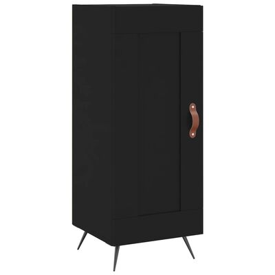 vidaXL Buffet Noir 34,5x34x90 cm Bois d'ingénierie