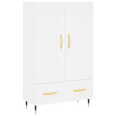 vidaXL Buffet haut blanc 69,5x31x115 cm bois d'ingénierie