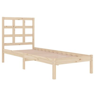 vidaXL Cadre de lit bois massif 90x190 cm simple