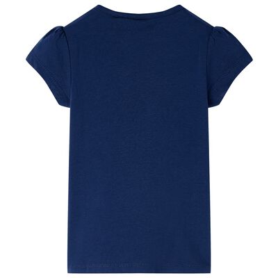 T-shirt pour enfants bleu marine 116