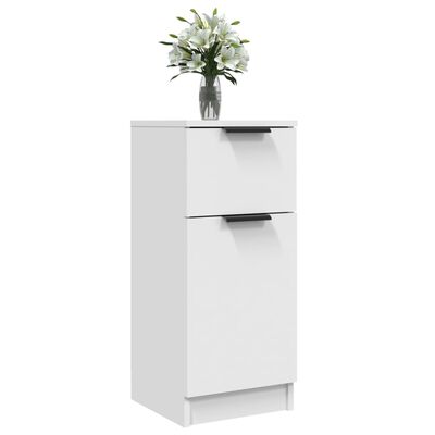 vidaXL Buffet Blanc 30x30x70 cm Bois d'ingénierie