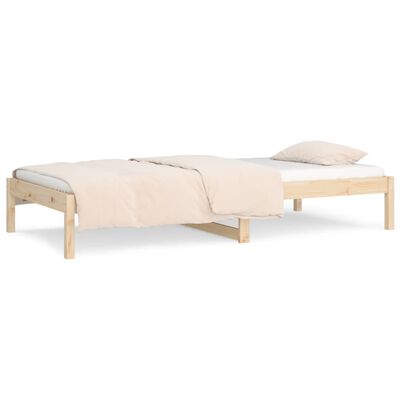 vidaXL Lit de jour sans matelas 90x190 cm bois de pin massif