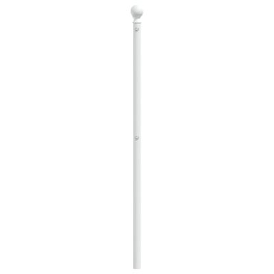 vidaXL Tête de lit métal blanc 200 cm